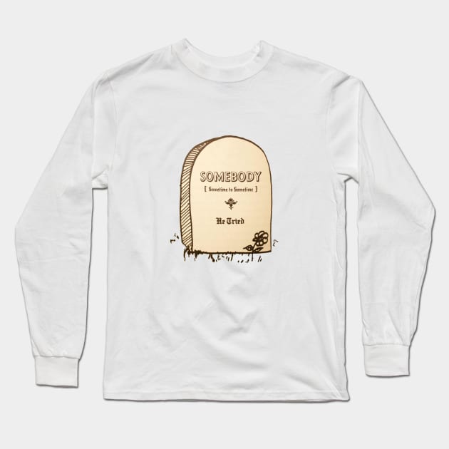 Gravestone of Kilgore Trout Long Sleeve T-Shirt by Dundua